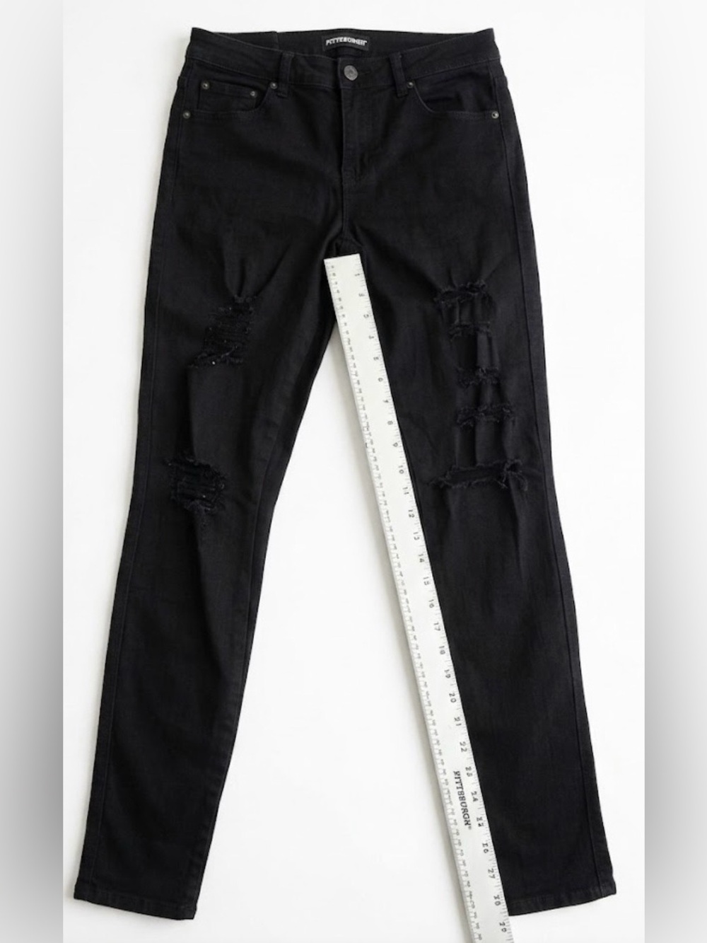 Genetic  Women's Black Ripped Skinny Jeans size 26 - Picture 2 of 6